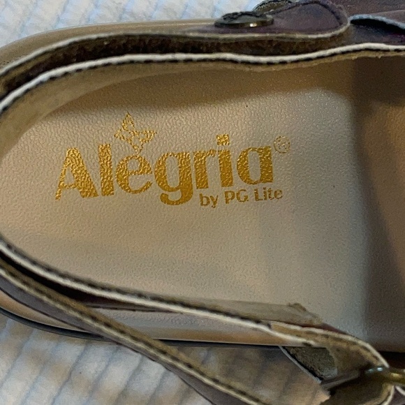 Alegria Adjustable Backstrap Sandals Henna Cognac & Roses. Size 41 (10 1/2 - 11) - Picture 12 of 14